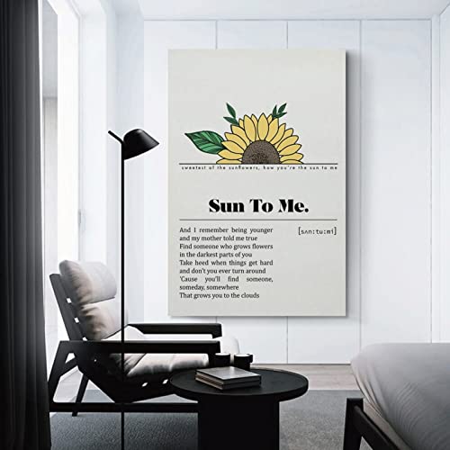 Zach Bryan Sun To Me Canvas Poster Bedroom Decoration Landscape Office Valentine's Birthday Gift Unframe-style12x18inch(30x45cm)