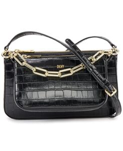 dkny lexi double crossbody, blk/gold