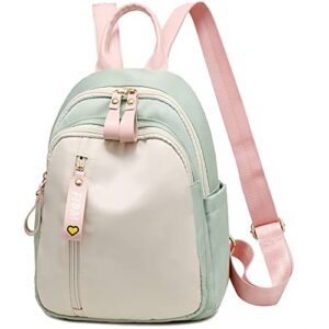 zhongningyifeng backpack for women small, mini nylon travel backpack purse, shoulder bag cute lightweight for girls
