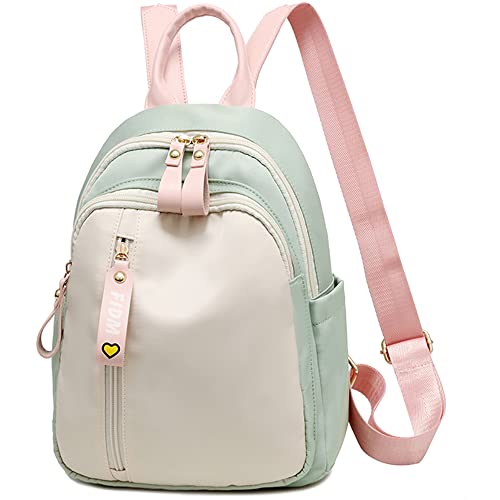 zhongningyifeng Backpack for Women Small, Mini Nylon Travel Backpack Purse, Shoulder Bag Cute Lightweight for Girls