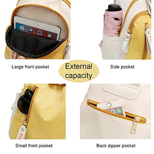 zhongningyifeng Backpack for Women Small, Mini Nylon Travel Backpack Purse, Shoulder Bag Cute Lightweight for Girls