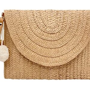 Straw Bags Handmade Crossbody Clutch Detachable Shoulder Strap Summer Beach Handbags