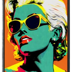 Mid Century Modern Decor - Warhol Marilyn Inspired Pop Wall Art - Maximalist Decor - Preppy Stuff - Cute Room Decor Aesthetic - Retro Decor - Vintage Decor - 11x17" Poster (Unframed) by Katie Doodle