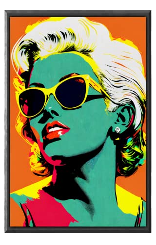 Mid Century Modern Decor - Warhol Marilyn Inspired Pop Wall Art - Maximalist Decor - Preppy Stuff - Cute Room Decor Aesthetic - Retro Decor - Vintage Decor - 11x17" Poster (Unframed) by Katie Doodle