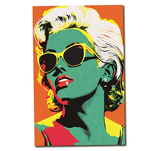 Mid Century Modern Decor - Warhol Marilyn Inspired Pop Wall Art - Maximalist Decor - Preppy Stuff - Cute Room Decor Aesthetic - Retro Decor - Vintage Decor - 11x17" Poster (Unframed) by Katie Doodle