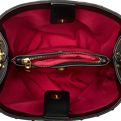 Betsey Johnson Knock Out Bucket Bag, Black