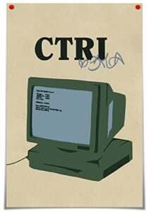 ctrl sza poster vintage ctrl music album cover posters for room aesthetic canvas wall art home wall decor painting for bedroom living room office room decor gifts 12x18inch unframed