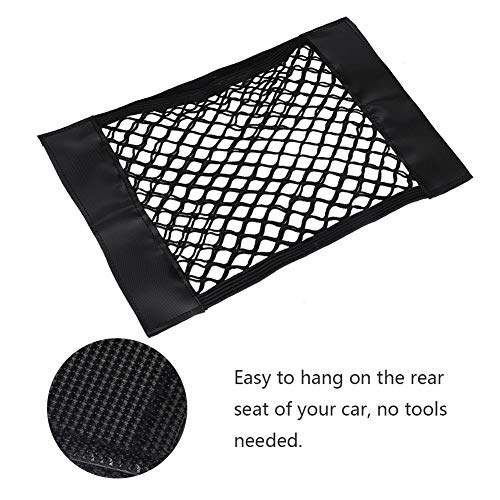 2Pcs Trunk Storage Storage Bag Interior Organizer Bag of car Trunk Mesh mesh Rear seat Storage Bag Holder Pocket