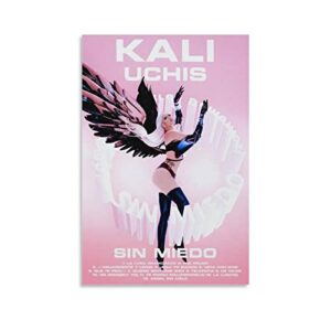 ididos kali uchis sin miedo canvas poster wall decorative art painting living room bedroom decoration gift unframe-style12x18inch(30x45cm)