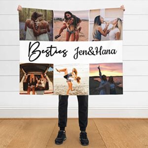 ivarunner personalized besites throw blanket,blanket for best friends birthday gift,travel/home/bed/sofa/couch/tapestry,gifts for friends/women/mom/adults,home decor,60″x50″