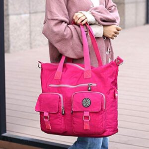 Tote Bag For Women Women Fashion Large Capacity Single Shoulder Travel Bags Messenger Bag Beach Bag (Hot Pink, One Size)