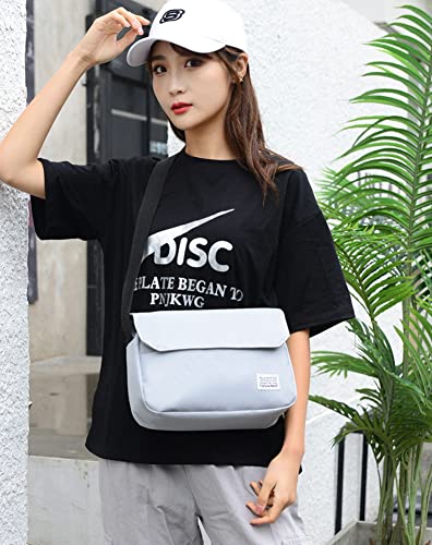 Unisex Tote Bag Cute Canvas Shoulder Bag Women Crossbody Handbags Purse Casual Work Bag