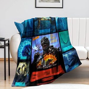anime blanket ultra soft flannel fleece throw blankets for sofa bed couch travelling camping for kids adults gifts all season 50″x40″