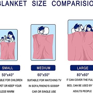 Anime Blanket Ultra Soft Flannel Fleece Throw Blankets for Sofa Bed Couch Travelling Camping for Kids Adults Gifts All Season 50"X40"