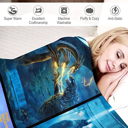 Anime Blanket Ultra Soft Flannel Fleece Throw Blankets for Sofa Bed Couch Travelling Camping for Kids Adults Gifts All Season 50"X40"