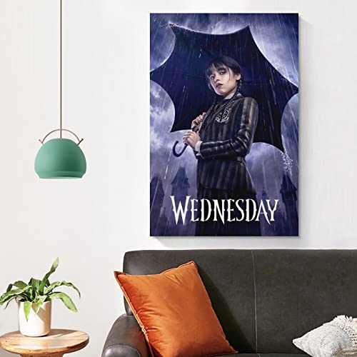 Gaobi Tv Series Wednesday Poster Canvas Art Poster And Wall Art Picture Print Modern Family Bedroom Decor Posters 12x18inch(30x45cm)