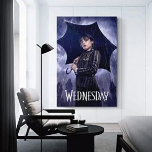 Gaobi Tv Series Wednesday Poster Canvas Art Poster And Wall Art Picture Print Modern Family Bedroom Decor Posters 12x18inch(30x45cm)