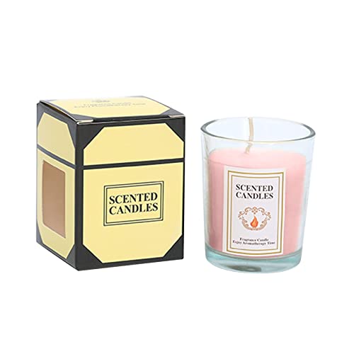 ihtha Candle Sicilian Lemon Scented Classic 22oz Large Jar Single Wick Candle Burns Over 110 Hours 4 Inch Pillar (C, One Size)