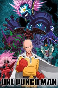 one punch man – manga/anime tv show poster (saitama vs. villain) (size: 24″ x 36″)