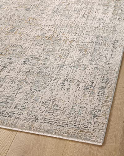 Amber Lewis x Loloi Alie Collection ALE-02 Sand / Sky, Traditional 18" x 18" Sample Rug