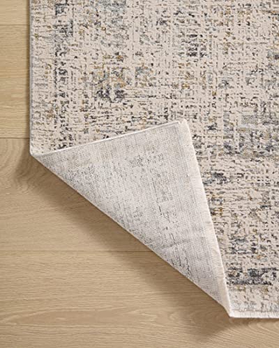 Amber Lewis x Loloi Alie Collection ALE-02 Sand / Sky, Traditional 18" x 18" Sample Rug