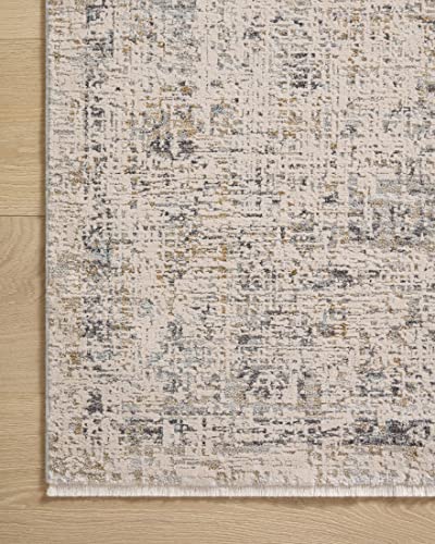 Amber Lewis x Loloi Alie Collection ALE-02 Sand / Sky, Traditional 18" x 18" Sample Rug