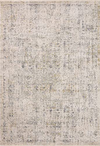 Amber Lewis x Loloi Alie Collection ALE-02 Sand / Sky, Traditional 18" x 18" Sample Rug