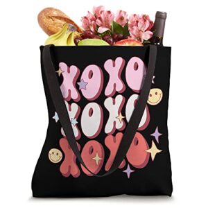 Retro Xoxo Valentine Day, Groovy Funky Cute Design Tote Bag