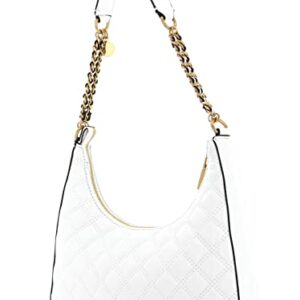 GUESS Giully Top Zip Shoulder Bag, White