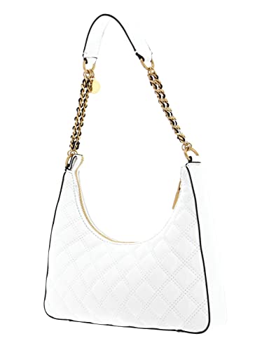 GUESS Giully Top Zip Shoulder Bag, White