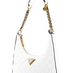 GUESS Giully Top Zip Shoulder Bag, White