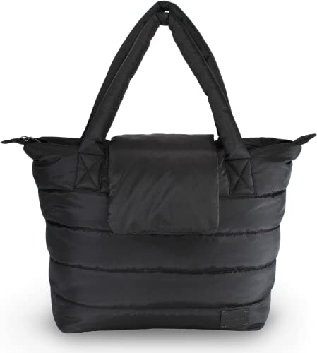 7AM Voyage Capri Tote - Everyday, Compact & Water Repellent Bag (Black)