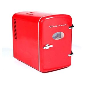 frigidaire retro 9-can portable mini fridge efmis197-red (renewed)