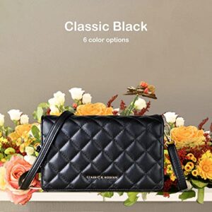 Geermolan Crossbody Bags for Women, Small Shoulder Bag Cell Phone Wallet Purse and handbags with Card Slots Black