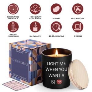 Gifts for Him, Boyfriend, Husband - Boyfriend Gifts, Husband Gifts, Couple Gifts - Anniversary Birthday Gifts for Him, Birthday Gifts for Husband, Boyfriend Birthday Gifts - Scented Candle