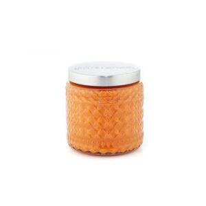 gold canyon – medium pumpkin cider heritage two-wick scented candle, diamond-light glass jar