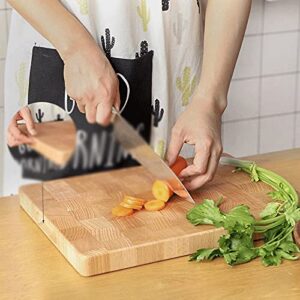 GULRUH Wood Cutting Boards for Kitchen, Beech Wood Board Cutting Board Chopping Block Serving Plate Kitchen Accessory Cake Pizza Tool