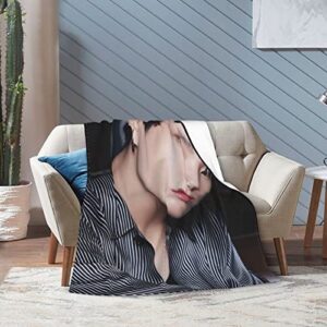 Jungkook Jeon Jung Kook Ultra Soft Throw Blanket Flannel Fleece All Season Light Weight Living Room/Bedroom Warm Blankets 50"x40"