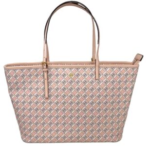 Tory Burch Geo Logo Top Zip Tote