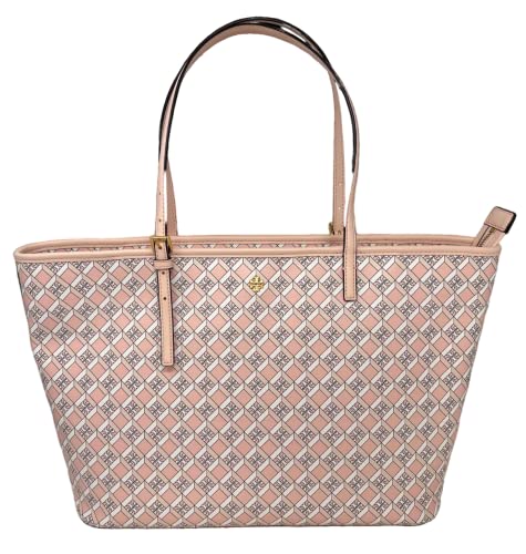 Tory Burch Geo Logo Top Zip Tote