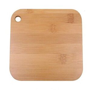 GULRUH Wood Cutting Boards for Kitchen, Natural Bamboo Cutting Board Chopping Block Kitchen Baking Bread Fruit Food Supplement Plate Wooden Complementary Tray