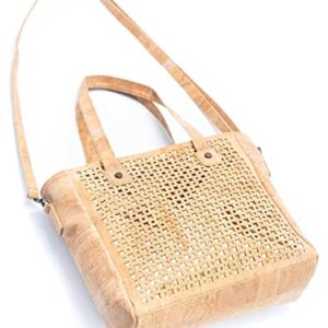 Handmade Vegan Portuguese Cork Purse Tote Bag for Women