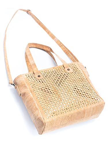 Handmade Vegan Portuguese Cork Purse Tote Bag for Women