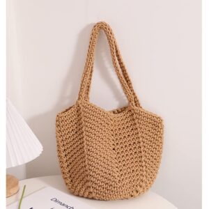 Naimo Women Straw Beach Bag Tote Woven Large Rattan Handbag Hobo Summer Handwoven Shoulder Bag Purse