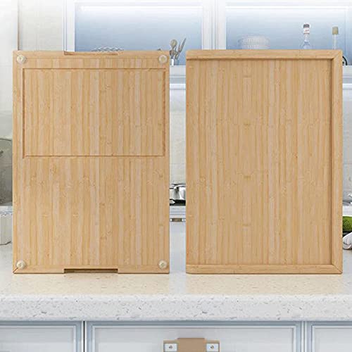 GULRUH Wood Cutting Boards for Kitchen, Bamboo Cutting Board for Kitchen, with Juice Grooves, Heavy Duty Chopping Board,BPA Free-70 * 45 * 1.3cm