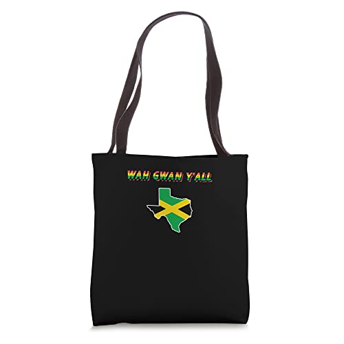 Jamaican Texan Design for proud Texas Immigrants Tote Bag