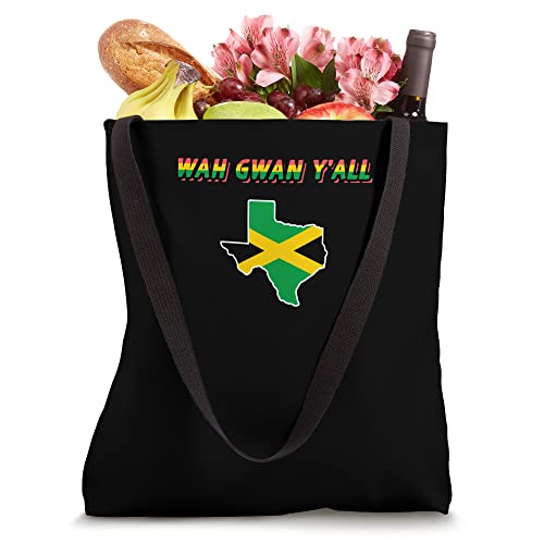 Jamaican Texan Design for proud Texas Immigrants Tote Bag