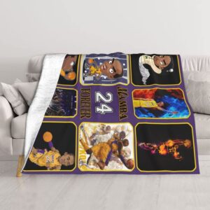 basketball throw blanket photos collage legend blanket warm soft fuzzy throw blankets basketball fans gifts for men 80×60 inches