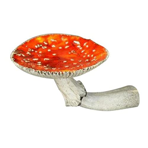 KUYYFDS Mushroom Hanging Shelf Wall Floating Shelf Resin Storage Shelves Ornaments for Bedroom Living Room Bathroom M Wall Sculptures