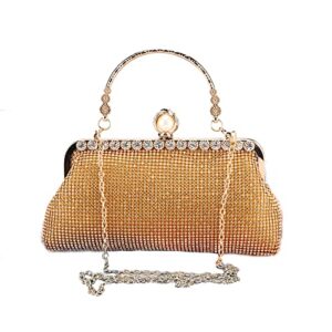 seropian women’s rhinestone bag sparkling chain handbag evening clutch purse small evening formal bag for wedding,party,club